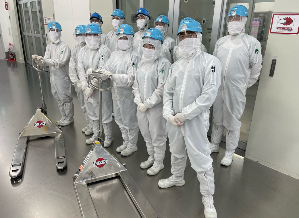 作業スタッフ集合の様子